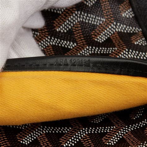 goyard check serial number|how to identify a goyard.